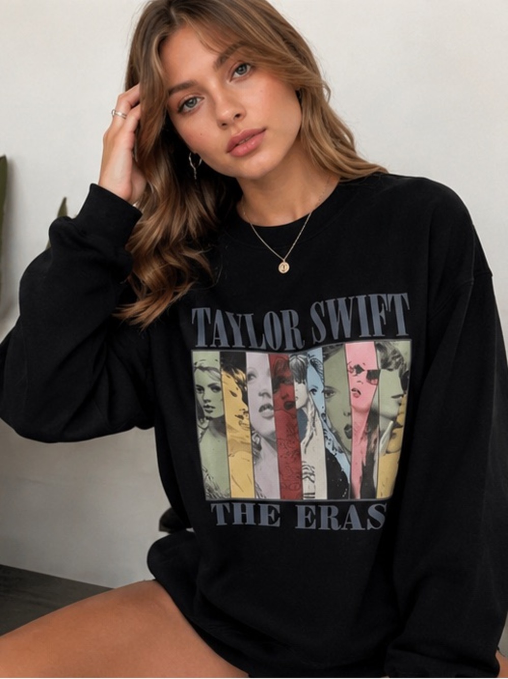 Taylor Swift Eras Tour Bundle Sweatshirt and Movie Pink popcorn bucket /cup